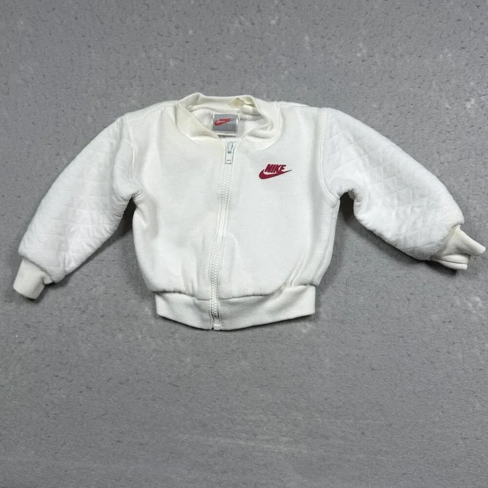 Vintage Nike Jordan Zip Up Sweatshirt Baby Kids 0-3M Y2K Infant Boy